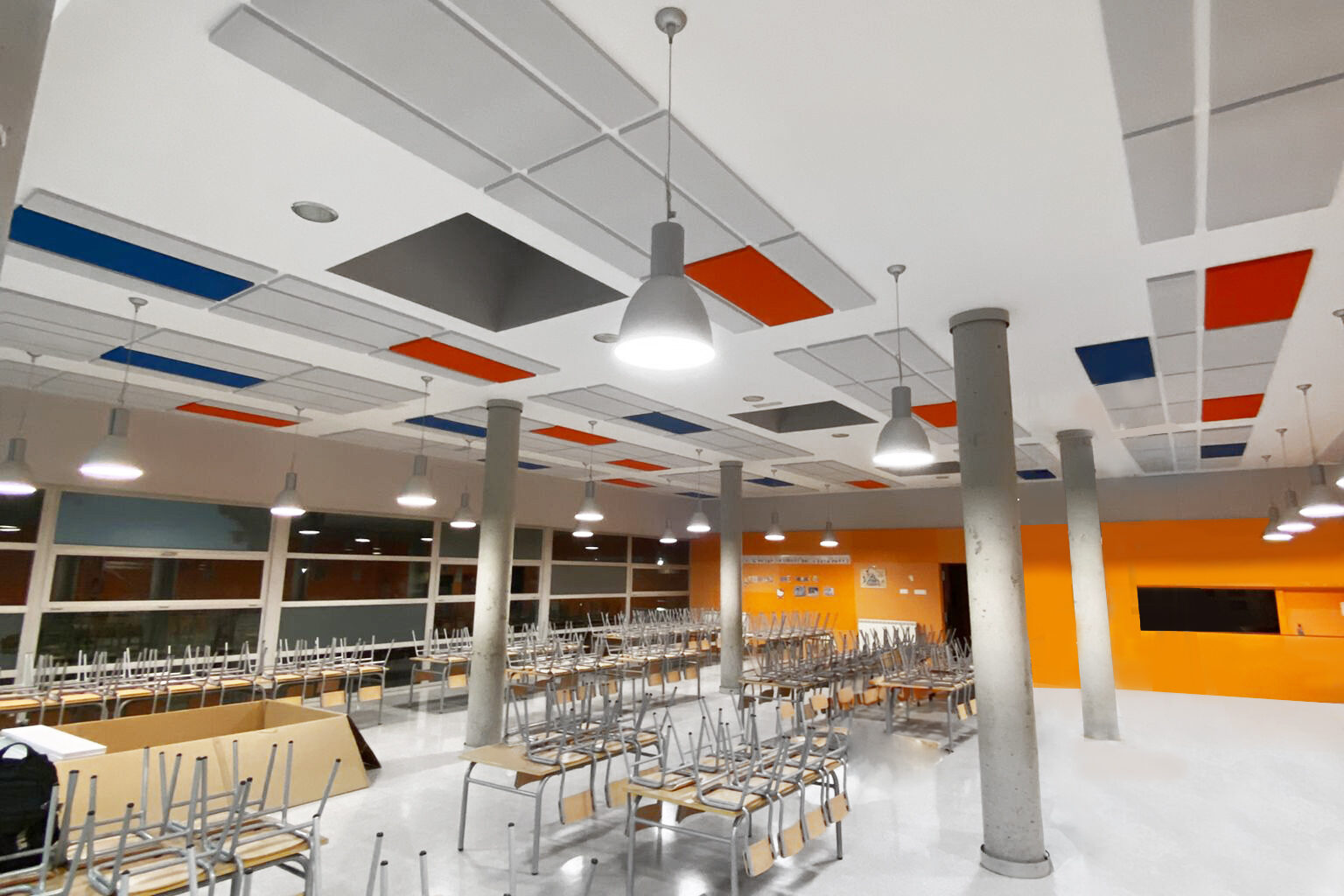 Effective Acoustic Conditioning for a School Cafeteria with Noizen Foam Up